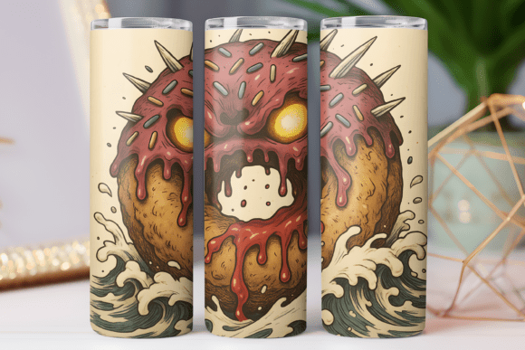 Download Kawaii Food Art Tumbler Wrap Design Png - Tumbler wrap design Collection