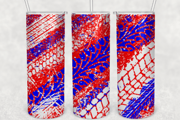 Download Tire Track Red White Blue Skinny Tumbler - Skinny tumbler Collection
