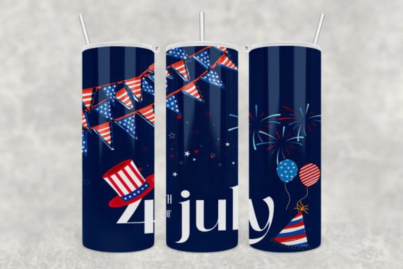Download 4 July Skinny Tumbler Sublimation Png - Skinny tumbler Collection