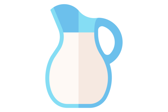 Download Milk Jug. Glass Drink Container Flat Ico - Premium Bundle