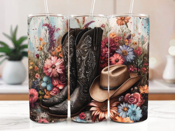 Download Cowgirl Skinny Tumbler Wraps - Skinny tumbler Collection