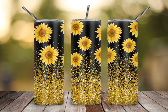 Download Glitter Sunflower 20Oz Skinny Tumbler - Skinny tumbler Collection