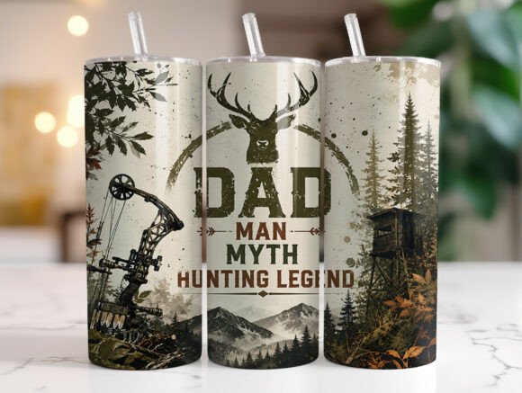 Download Camo Hunting Dad Skinny Tumbler Wrap - Skinny tumbler Collection