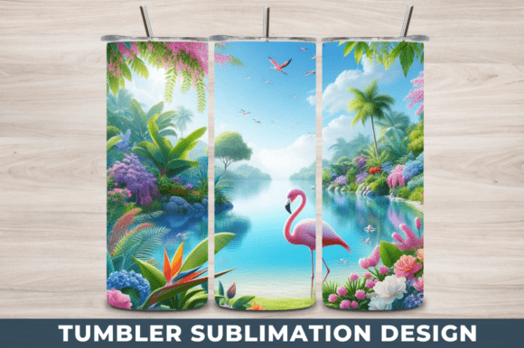 Download 3D Flamingo 20 Oz Skinny Tumbler Wraps - Skinny tumbler Collection