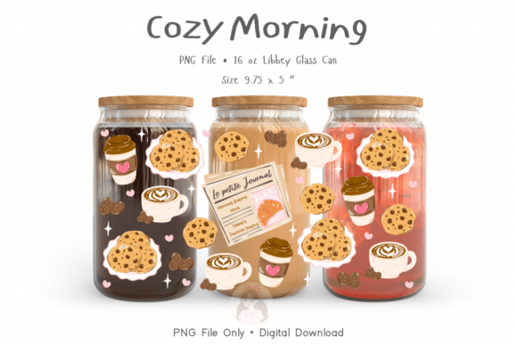 Download Cozy Morning Tumbler Wrap Design PNG - Tumbler wrap design Collection