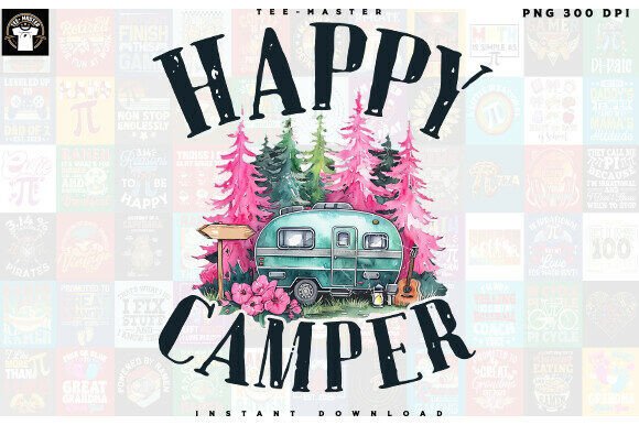 Download Happy Camper Nature Outdoor Camping PNG - Outdoor Collection