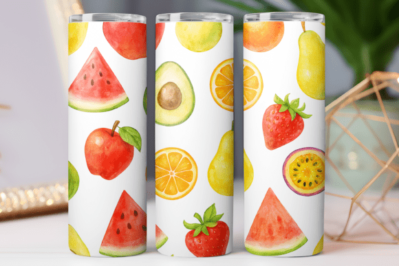 Download Fruit Print 3d Tumbler Wrap Design Png - Tumbler wrap design Collection